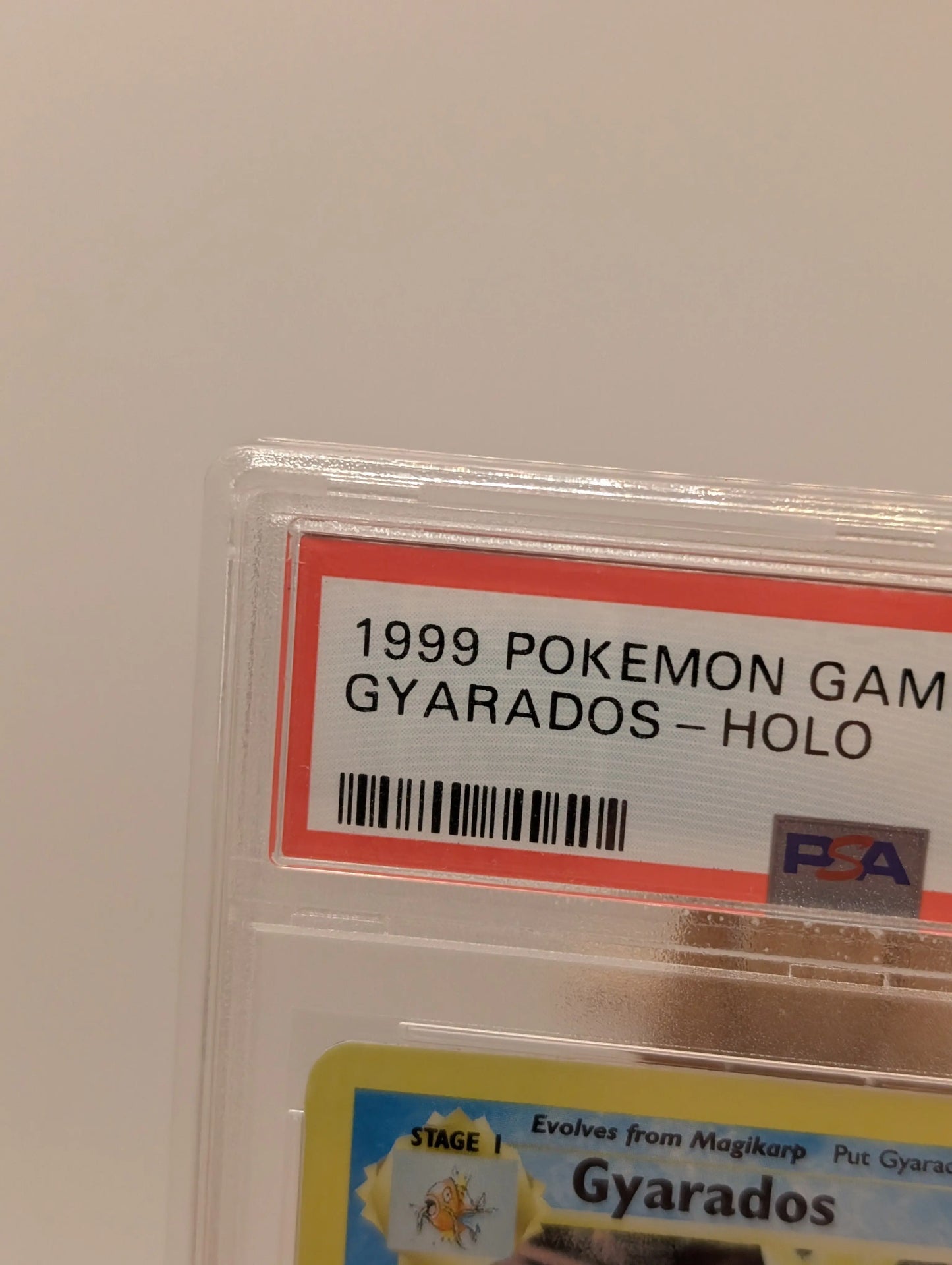 PSA 9 MINT Gyarados 6/102 Base Set Rare Holo Pokemon Card WOTC 1999 FADED FRENLY BRICKS - Open 7 Days