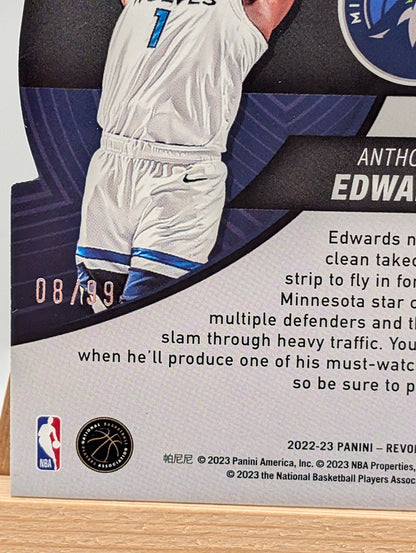 2022-23 Panini Revolution Liftoff! Cosmic /99 Anthony Edwards FRENLY BRICKS - Open 7 Days