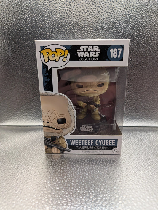 FUNKO Pop Vinyl Weeteef Cyubee Star Wars #187 FRENLY BRICKS - Open 7 Days