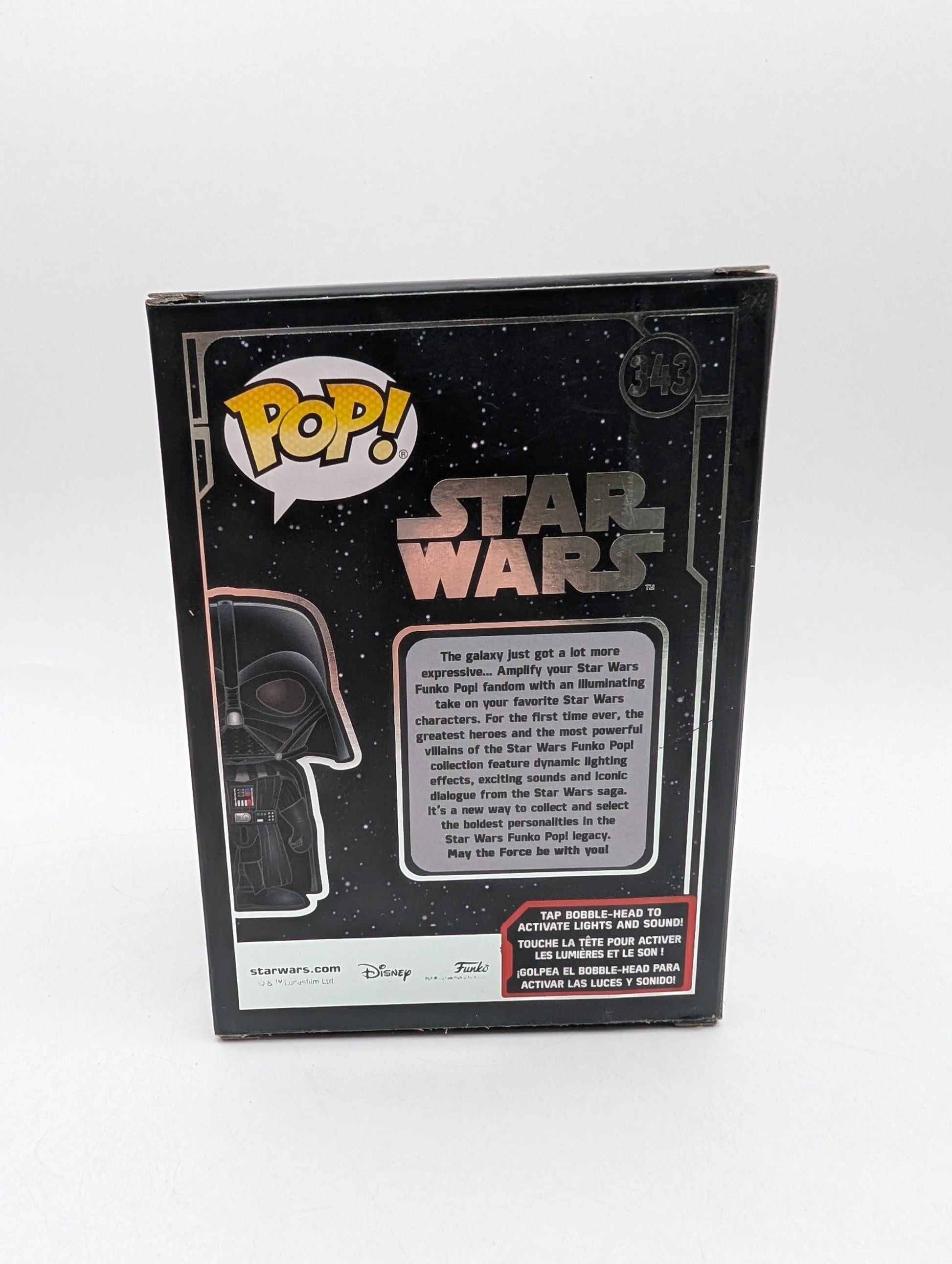 Funko Pop! Star Wars: #343 DARTH VADER (Lights/Sound) *VAULTED* FRENLY BRICKS - Open 7 Days