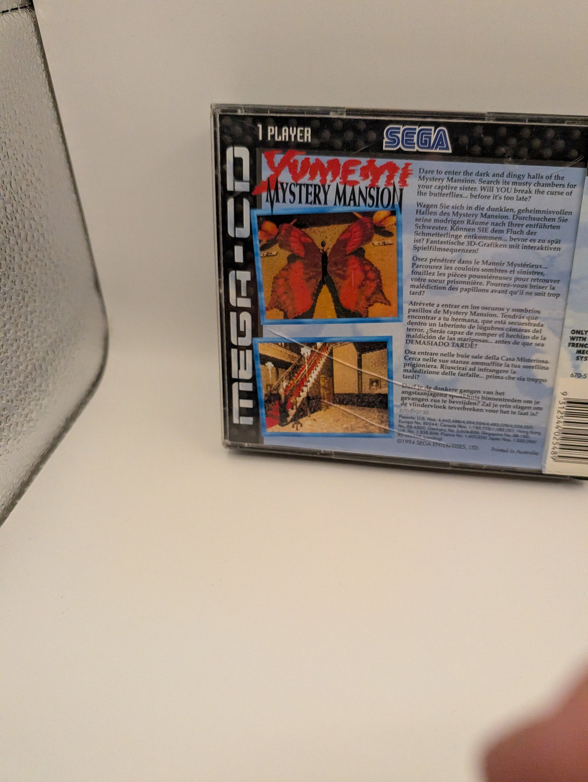 Yumemi Mystery Mansion (Sega Mega-CD, 1994 PAL) photos suggest condition FRENLY BRICKS - Open 7 Days