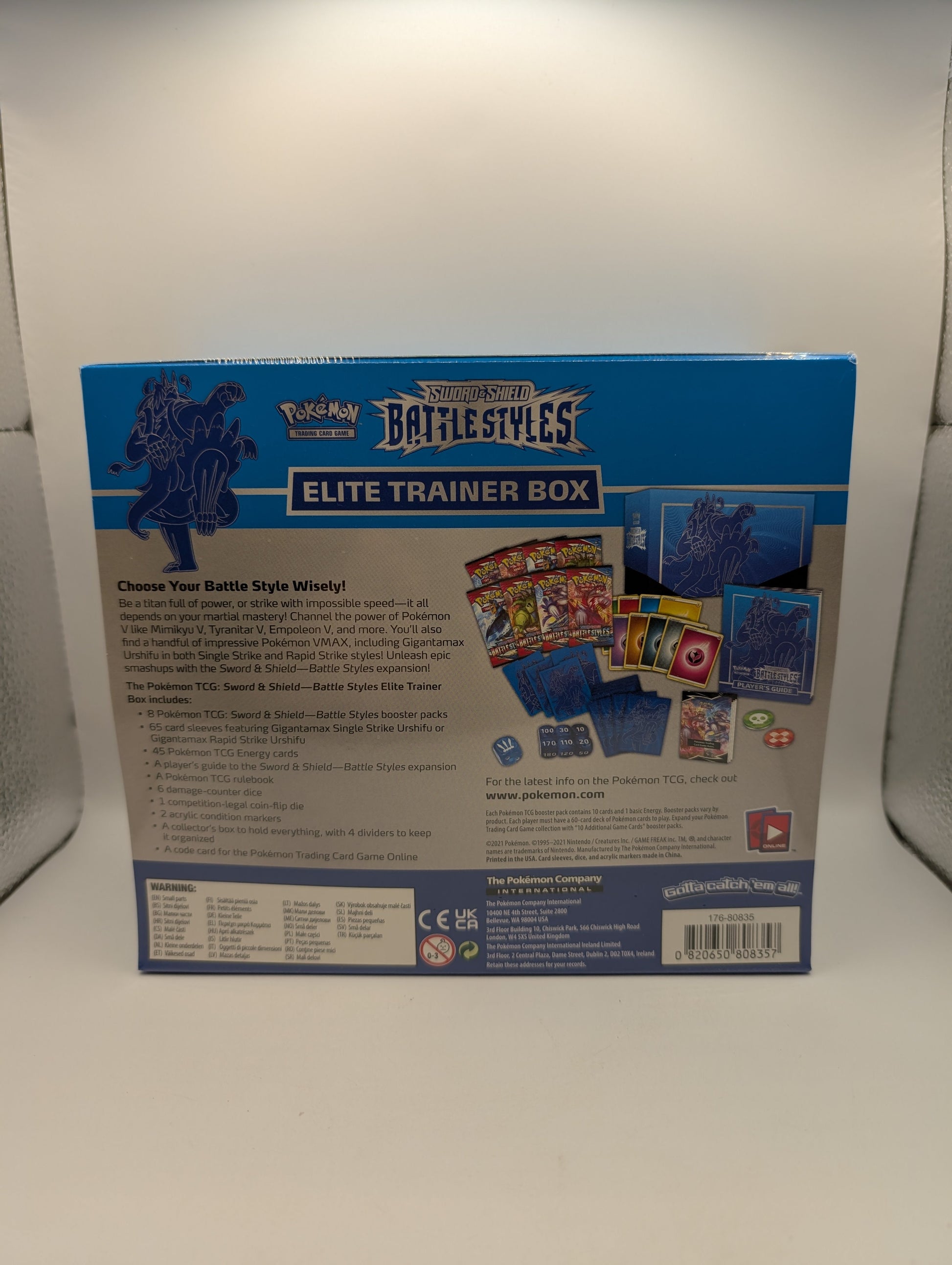 Sword & Shield Battle Styles ETB - Elite Trainer Box Blue Sealed in Box FRENLY BRICKS - Open 7 Days