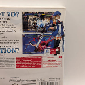 BlazBlue Continuum Shift II PAL Nintendo 3DS Used, Manual, Game, Case FRENLY BRICKS - Open 7 Days