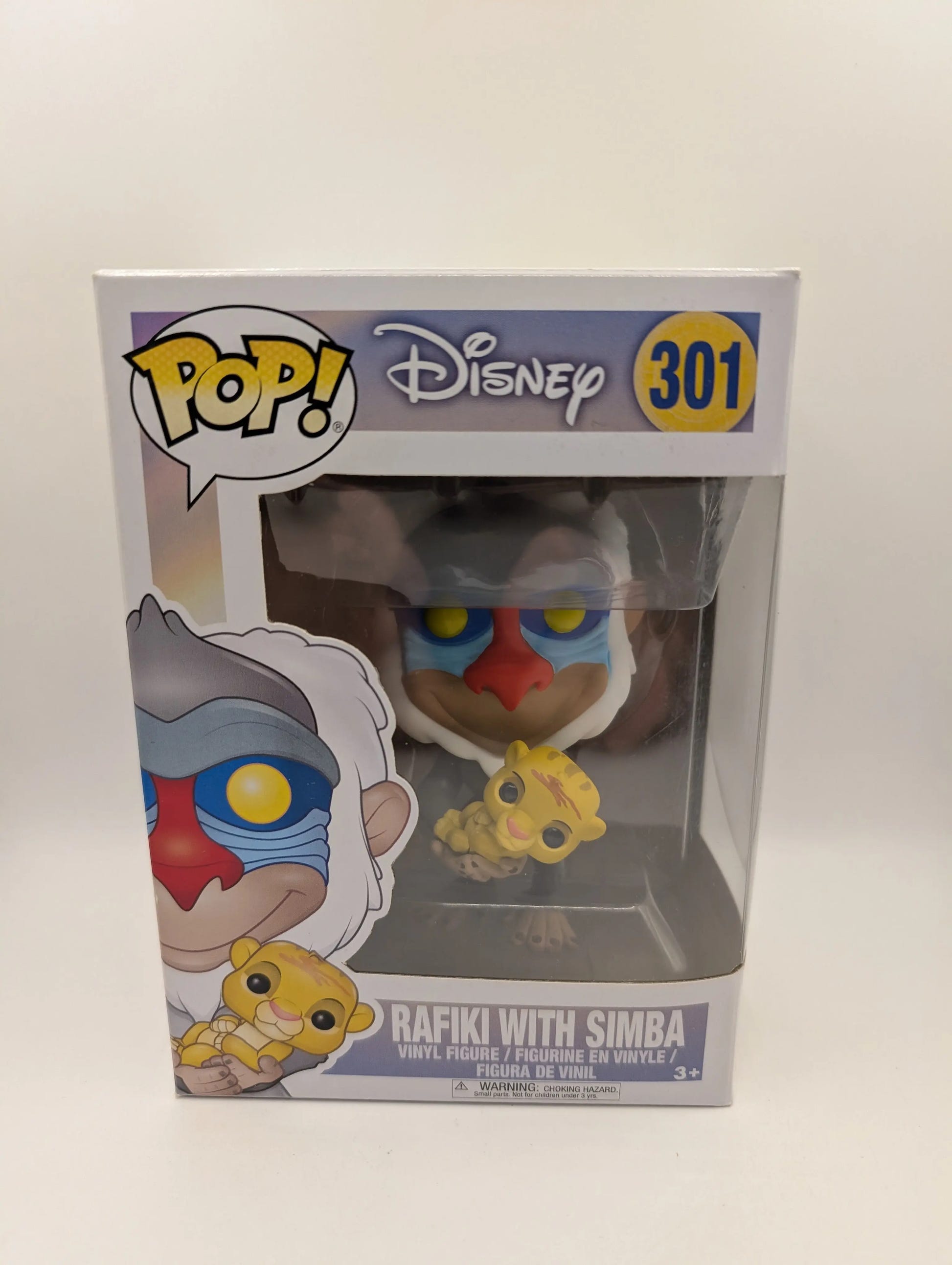 Rafiki with Simba - Pop Vinyl - 301 - The Lion King - Disney - VAULTED FRENLY BRICKS - Open 7 Days image 1