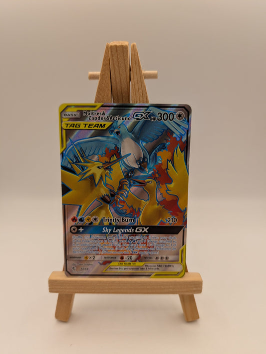 Moltres & Zapdos & Articuno GX 66/68 Full Art Ultra Rare Hidden Fates FRENLY BRICKS - Open 7 Days
