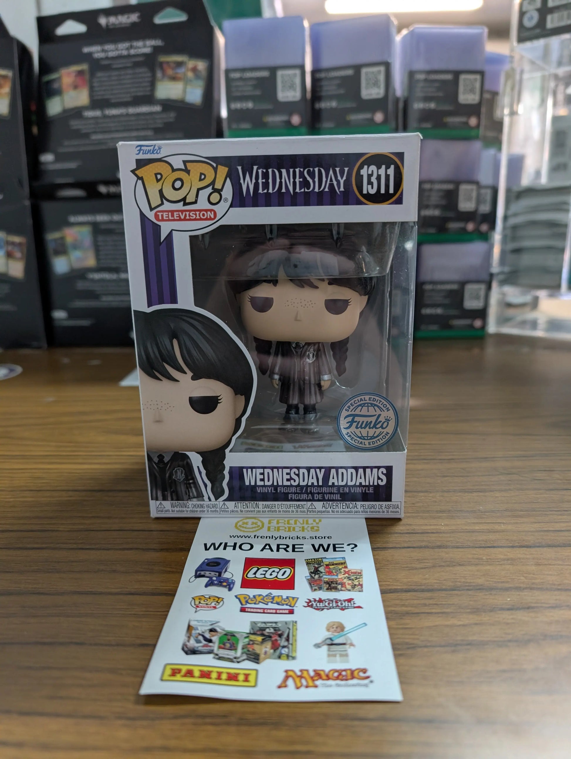 FUNKO Pop Vinyl Wednesday Addams #1311 FRENLY BRICKS - Open 7 Days