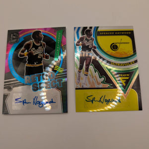 2021-22 Panini Spectra SPENCER HAYWOOD + Flux Auto Bundle Lot NBA Basketball FRENLY BRICKS - Open 7 Days