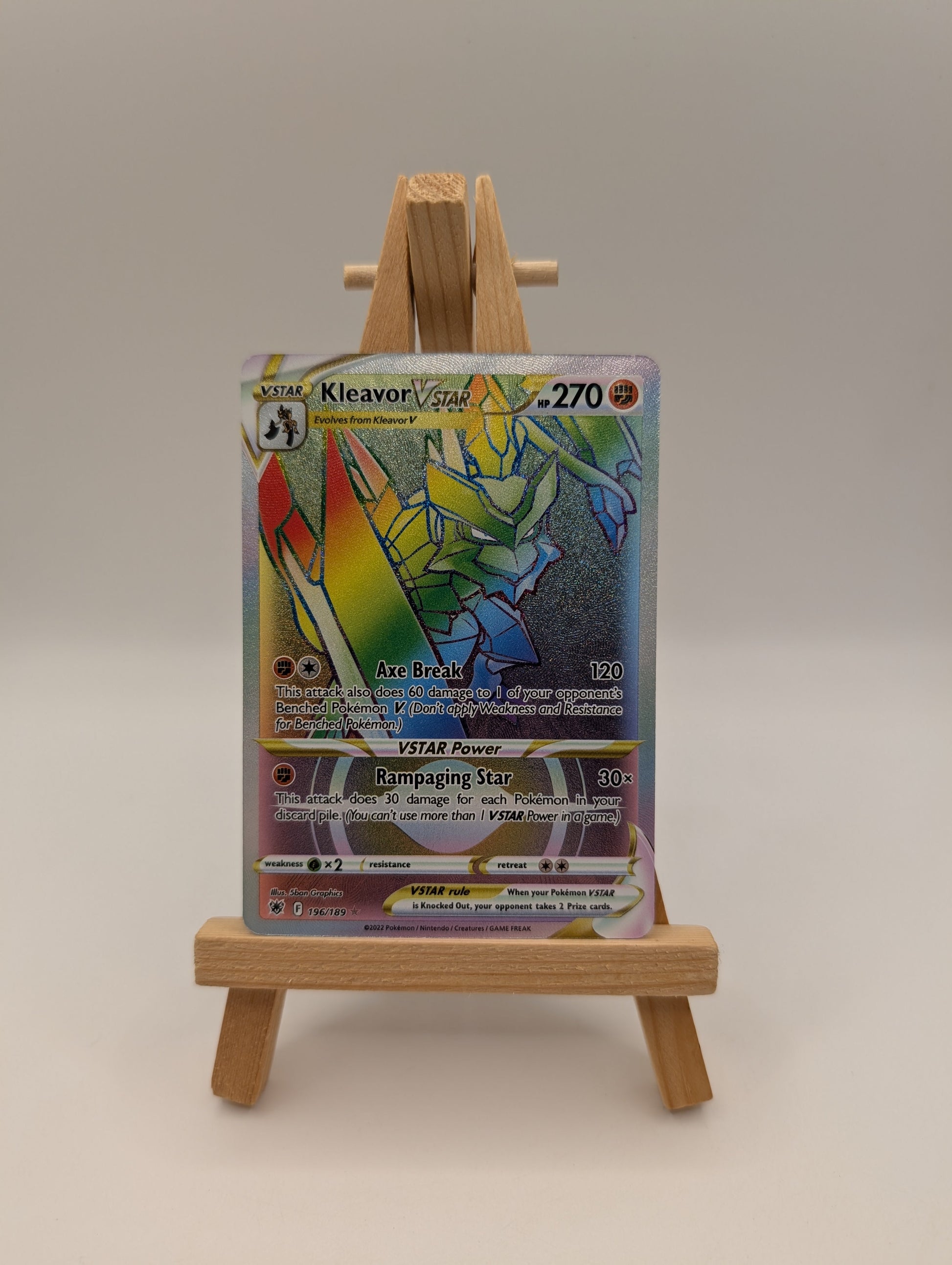 Kleavor VSTAR - 196/189 Astral Radiance (Pokemon) Secret Rainbow Rare FRENLY BRICKS - Open 7 Days
