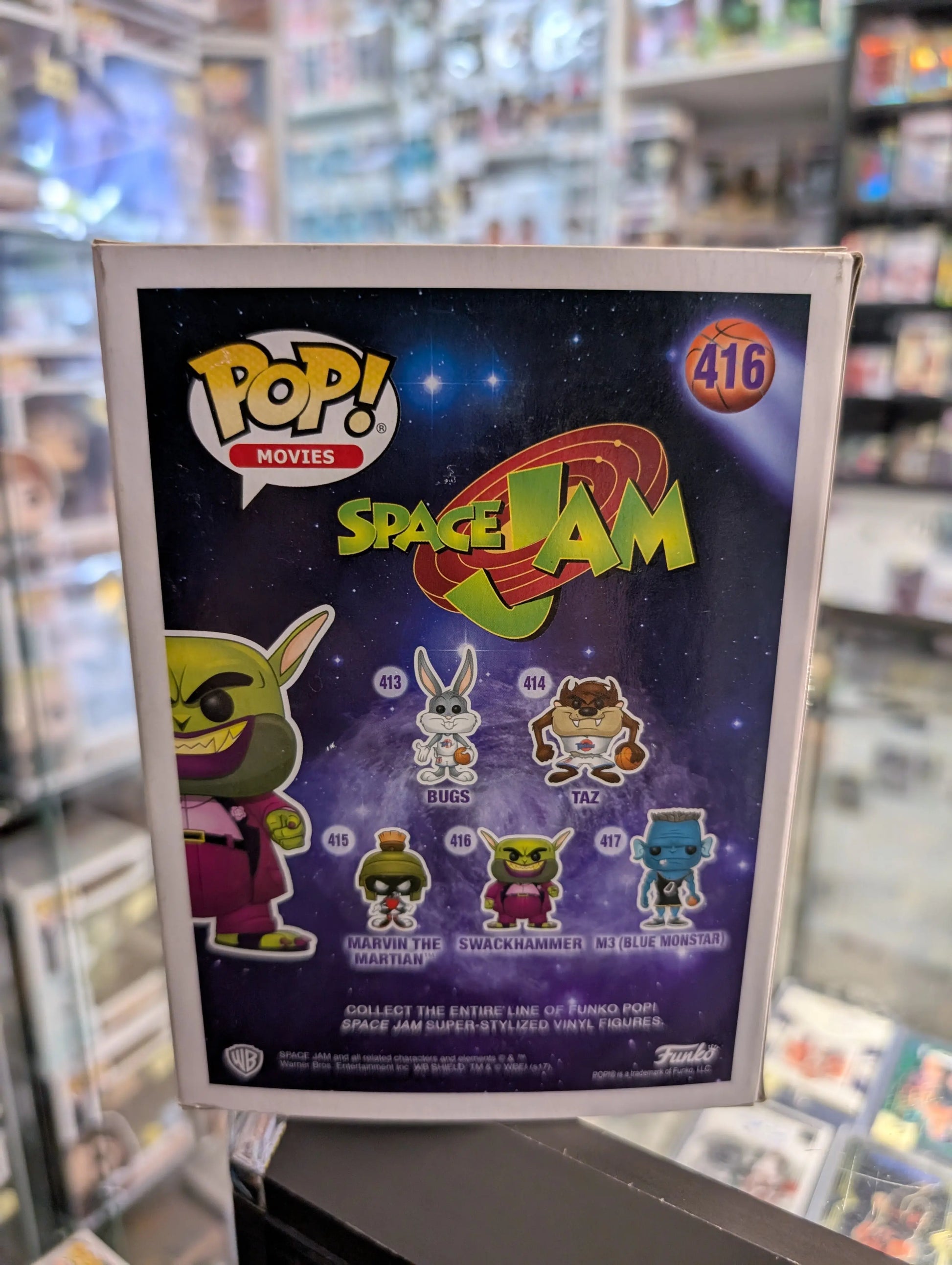 Swack Hammer Pop 416 - Space Jam Funko Pop! Vinyl 2017 - Vaulted FRENLY BRICKS - Open 7 Days