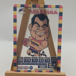 2007 AFL Teamcoach Trading Card Star Wild Card SW1 Graham Johncock (Adelaide) FRENLY BRICKS - Open 7 Days