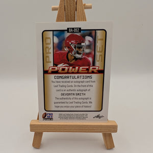 DEVONTA SMITH AUTO 2021 LEAF PRO SET POWER BRONZE ALABAMA EAGLES WR FRENLY BRICKS - Open 7 Days