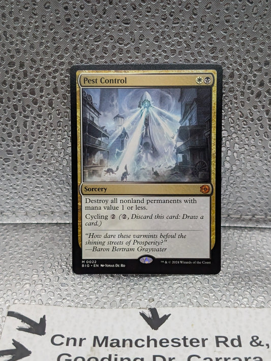 MTG | Pest Control | 0022 | (NM) | Outlaws of Thunder Junction: The Big Score FRENLY BRICKS - Open 7 Days