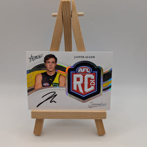 2025 Select Seamless Rookie Patch Signature JASPER ALGER /70 Richmond Tigers FRENLY BRICKS - Open 7 Days