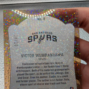 Victor Wembanyama 04/10 Glass Masters Panini Elite FRENLY BRICKS - Open 7 Days