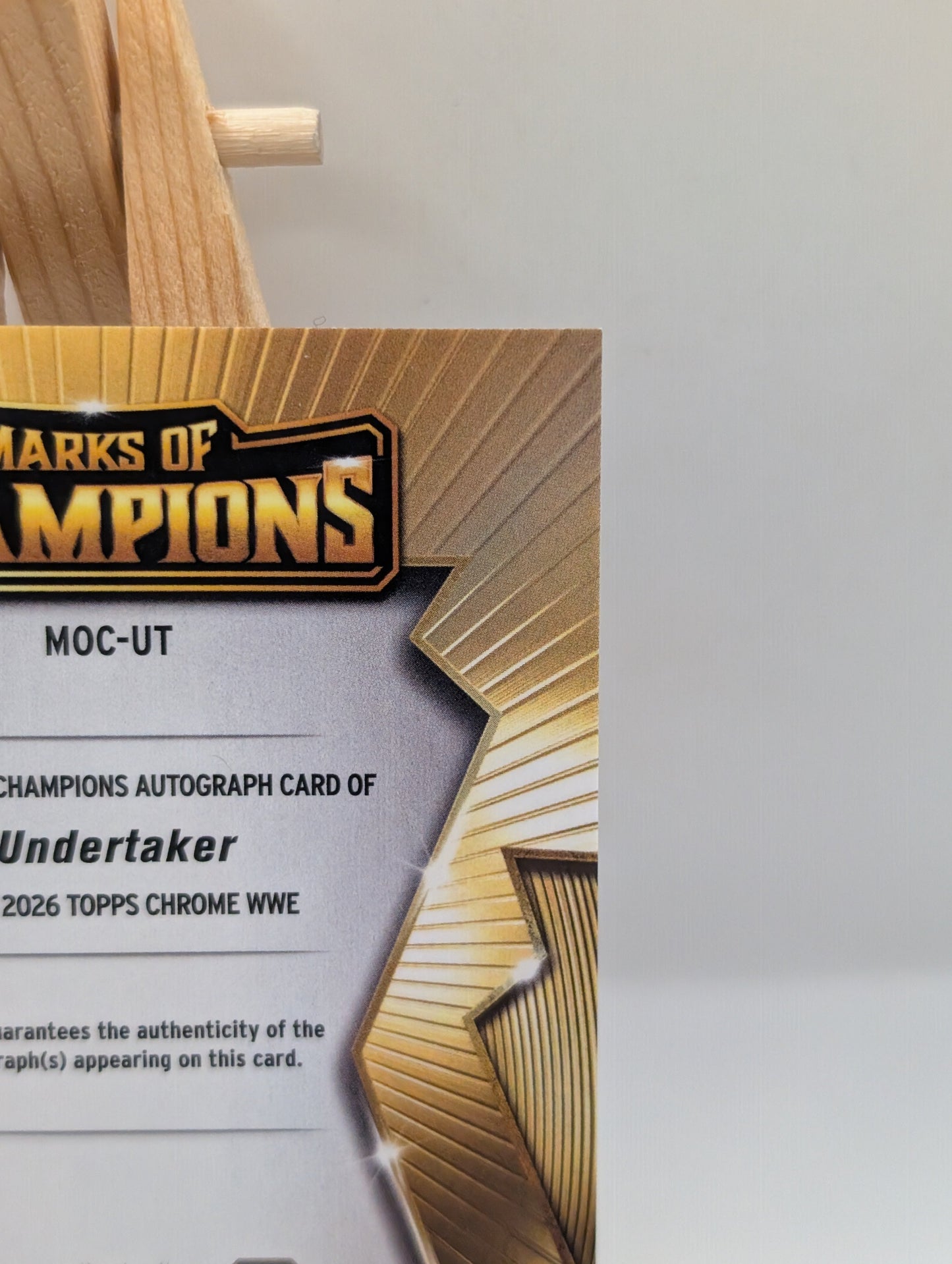 2026 Topps Chrome WWE UNDERTAKER Marks Of Champions Auto Autograph /50 FRENLY BRICKS - Open 7 Days