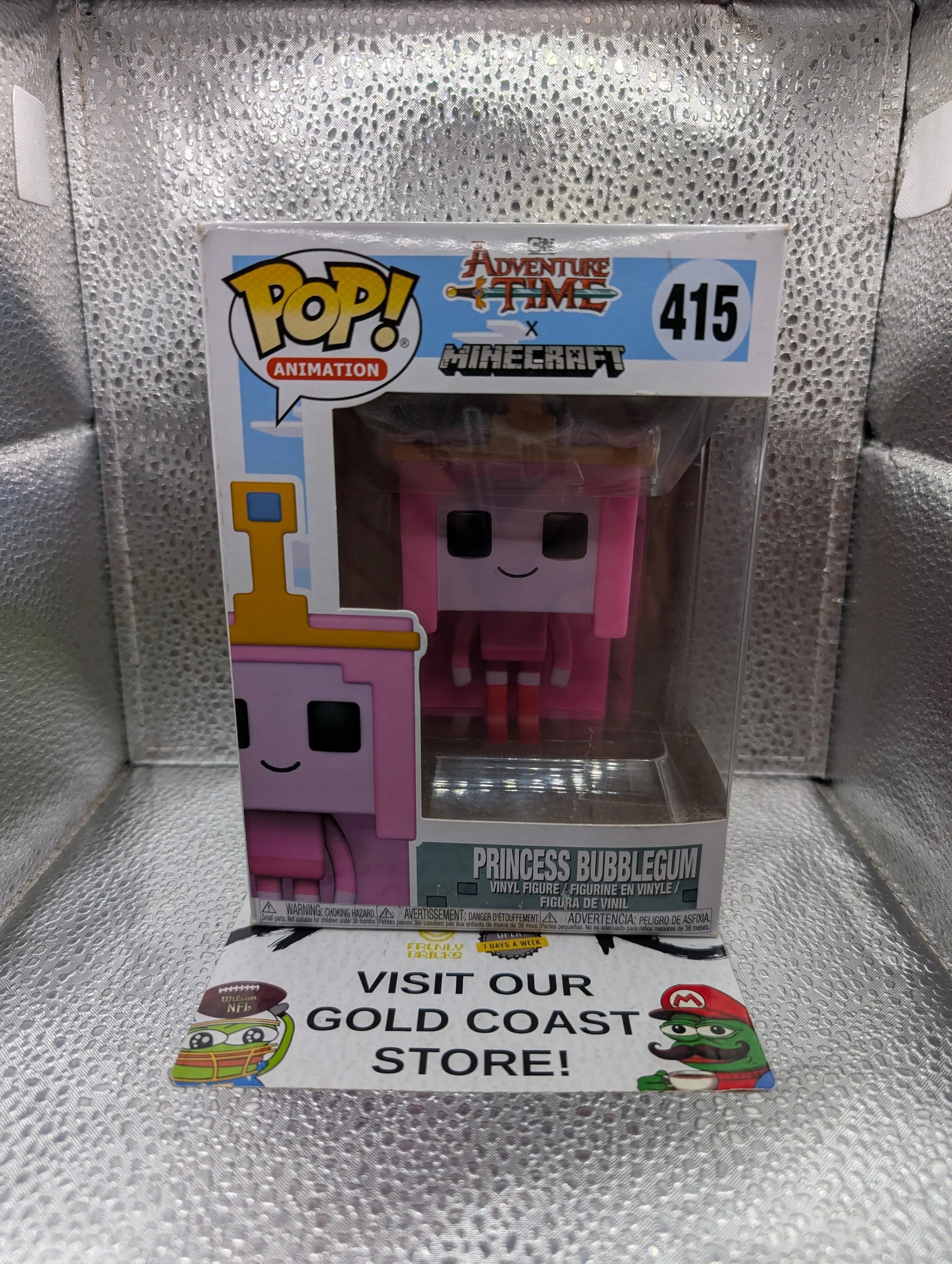 Funko Pop! Vinyl: Adventure Time - Princess Bubblegum (Minecraft Style) #415 FRENLY BRICKS - Open 7 Days