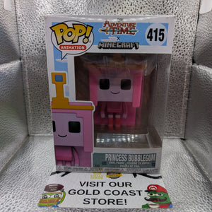 Funko Pop! Vinyl: Adventure Time - Princess Bubblegum (Minecraft Style) #415 FRENLY BRICKS - Open 7 Days