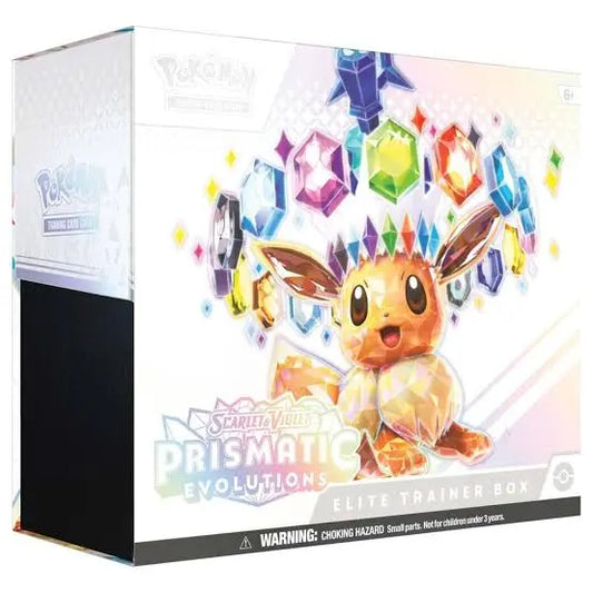 POKEMON TCG Scarlet & Violet Prismatic Evolutions Elite Trainer Box ETB IN HAND FRENLY BRICKS - Open 7 Days