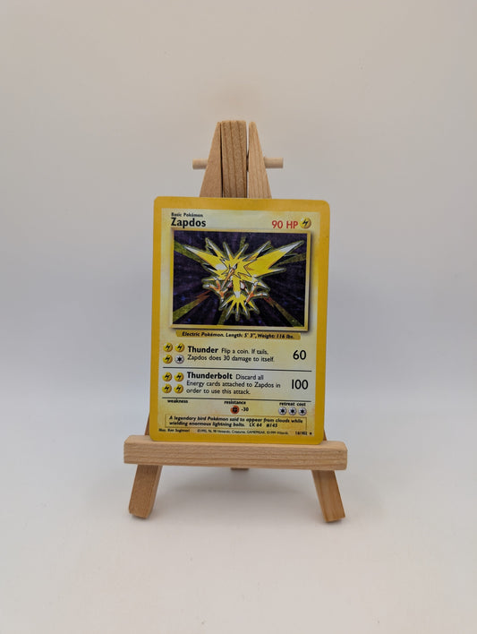 Pokémon TCG Zapdos Base Set 16/102 Holo Unlimited Holo Rare FRENLY BRICKS - Open 7 Days