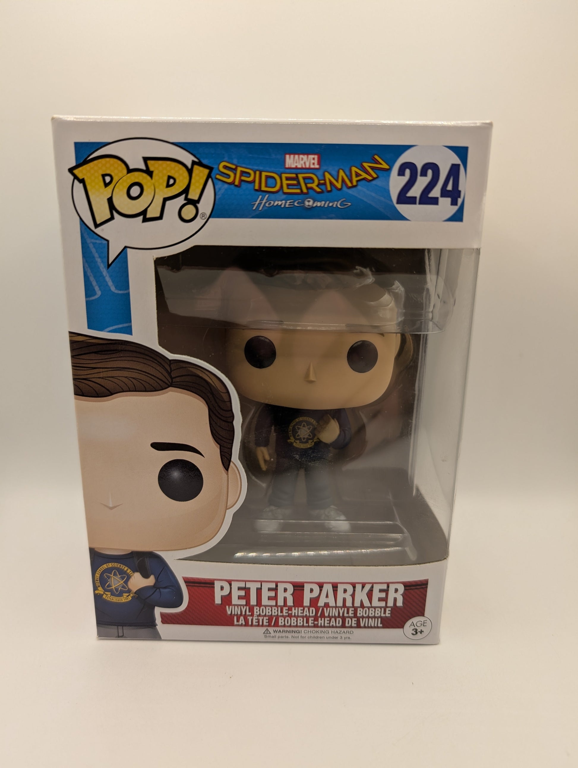 Funko POP! Marvel Spider-Man Homecoming Peter Parker 224 FRENLY BRICKS - Open 7 Days