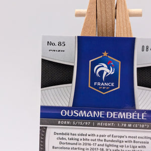 2018 Panini Prizm World Cup #85 Ousmane Dembele Light Blue Lazer #/125 France