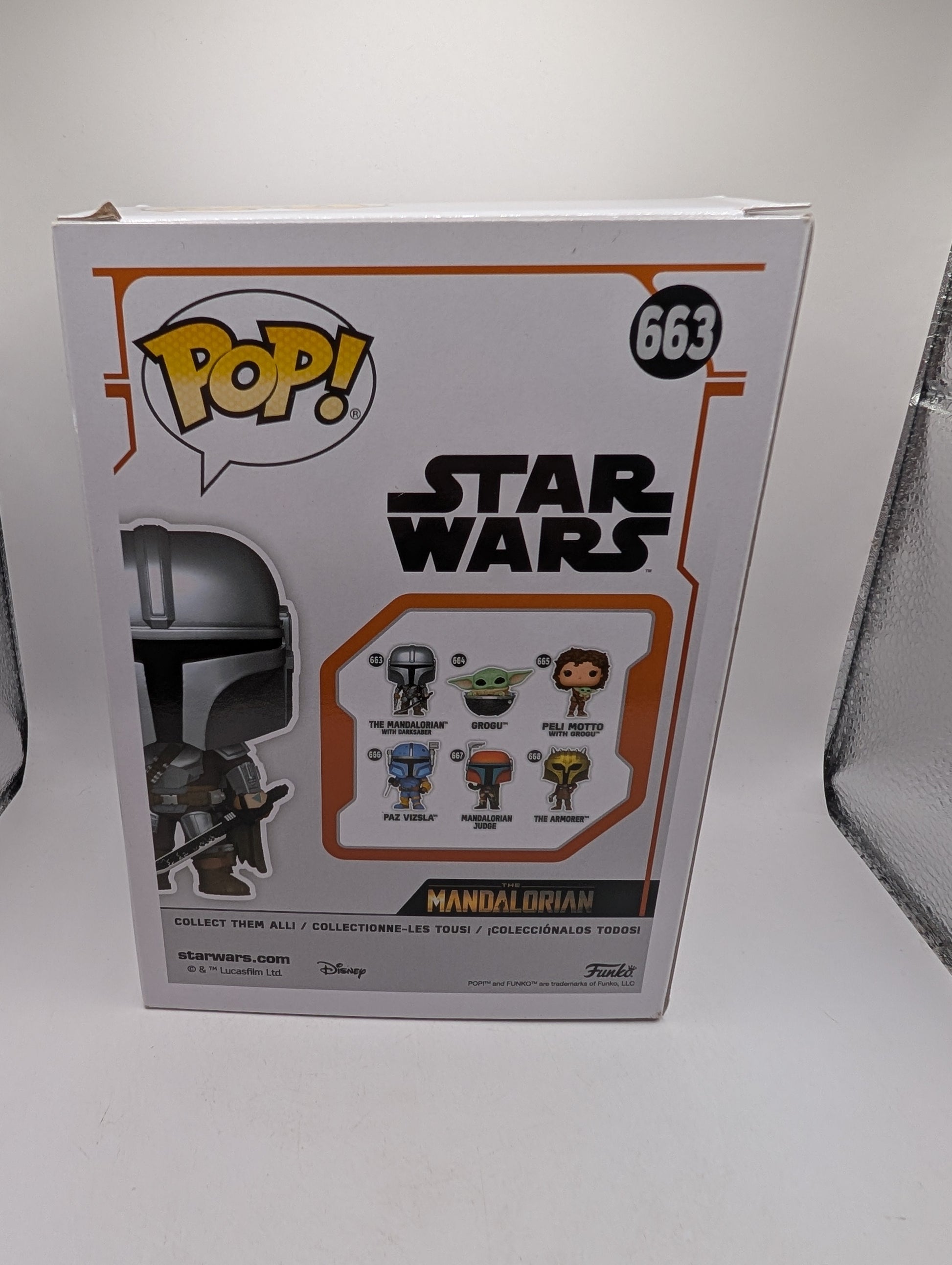 Funko Pop! Star Wars The Mandalorian with Darksaber #663 FRENLY BRICKS - Open 7 Days
