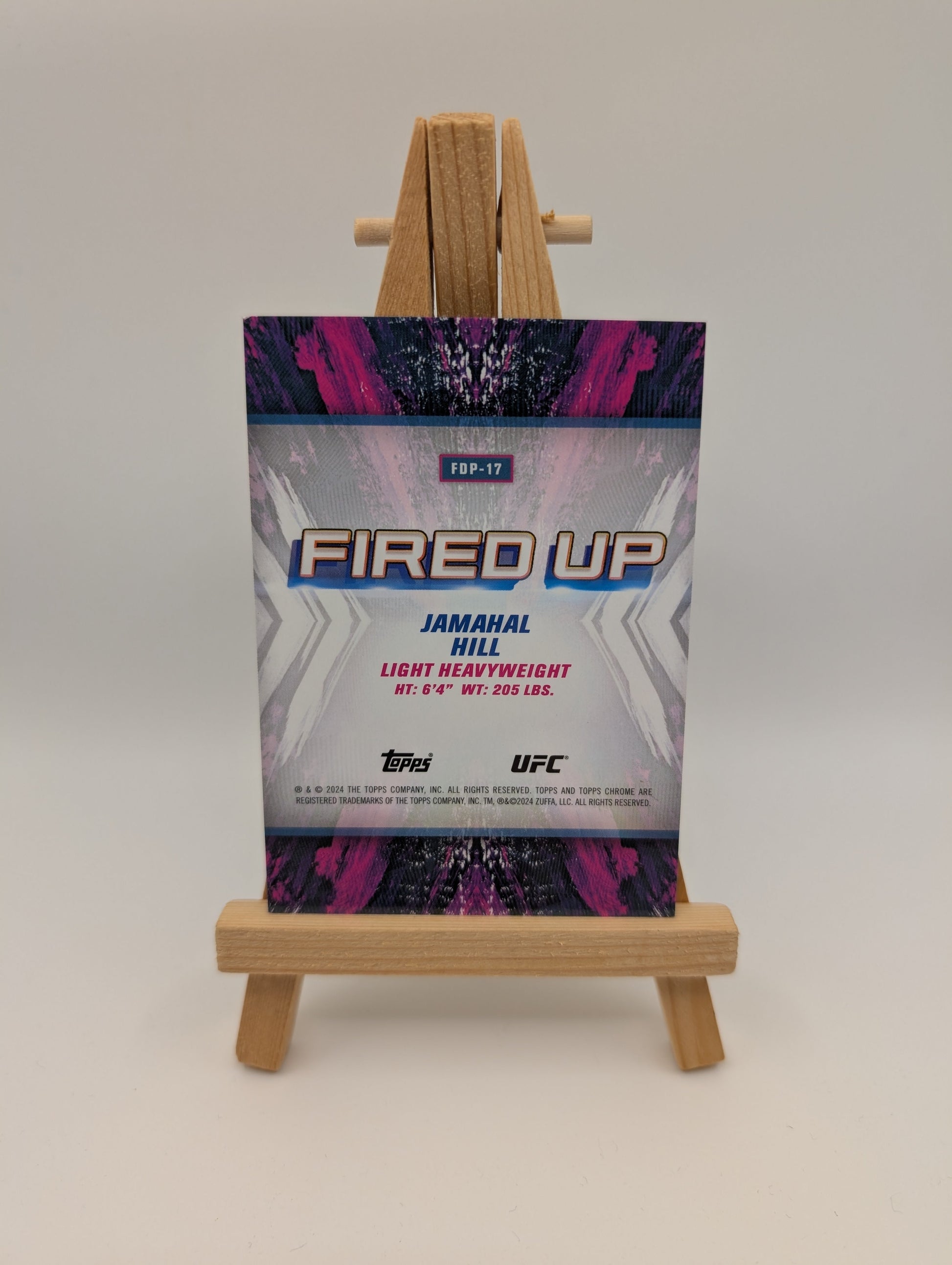 2024 Topps Chrome UFC - #FDP-17 - Jamahal Hill - Fired Up /10 FRENLY BRICKS - Open 7 Days