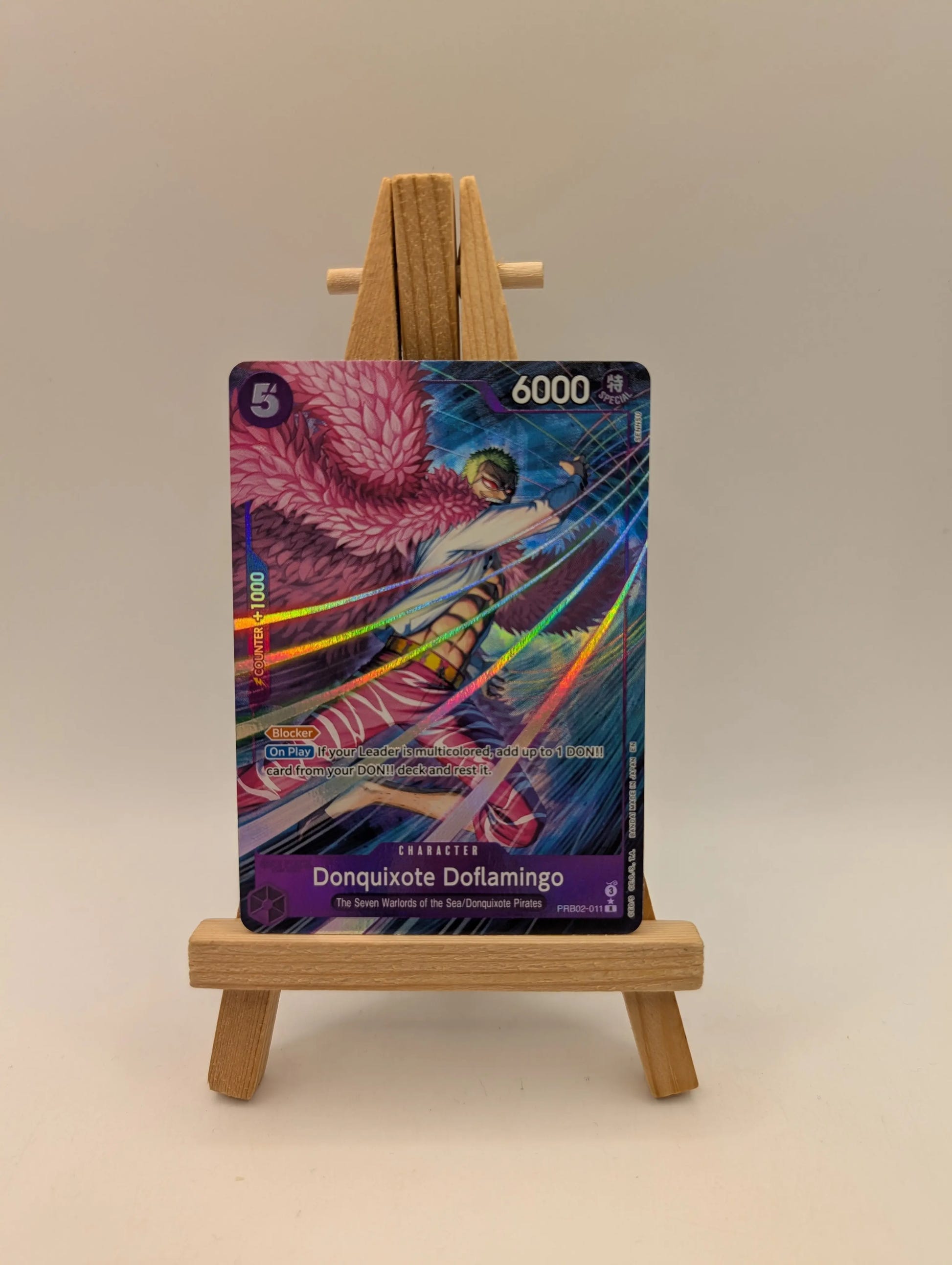 Donquixote Doflamingo Alt Art - PRB02-011 - One Piece TCG FRENLY BRICKS - Open 7 Days image 1