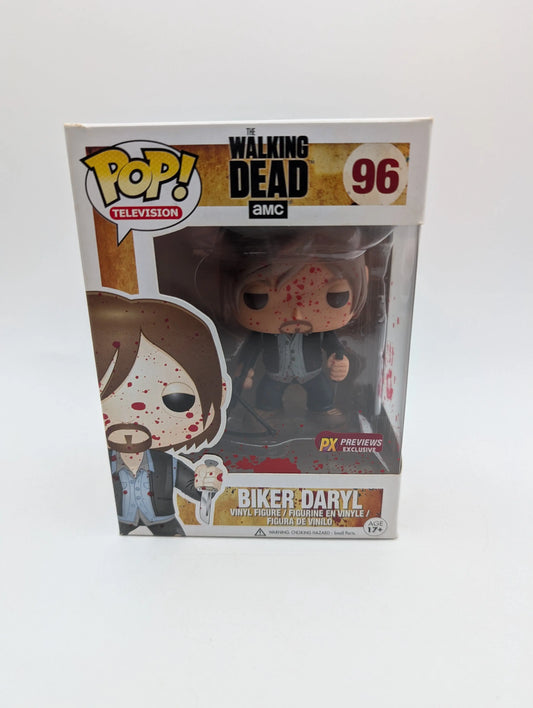 Funko POP! Daryl Dixon Biker Bloody #96 Px Previews Exclusive FRENLY BRICKS - Open 7 Days