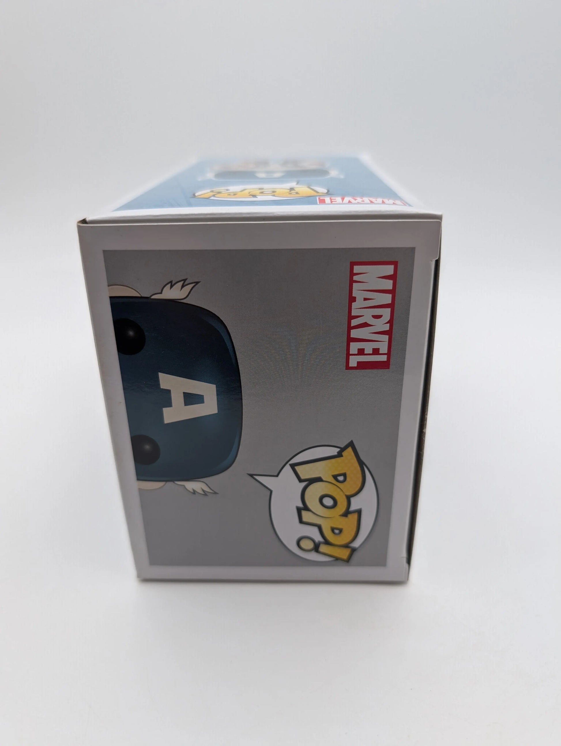 Marvel Funko Pop Vinyl Captain America 75th Anniversary Cyan Light Blue 159 FRENLY BRICKS - Open 7 Days
