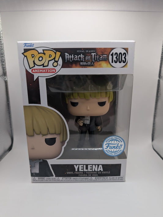 FUNKO POP VINYL ATTACK ON TITAN YELENA #1303 EXCLUSIVE +Prot FRENLY BRICKS - Open 7 Days