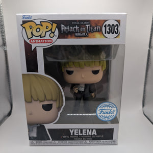FUNKO POP VINYL ATTACK ON TITAN YELENA #1303 EXCLUSIVE +Prot FRENLY BRICKS - Open 7 Days