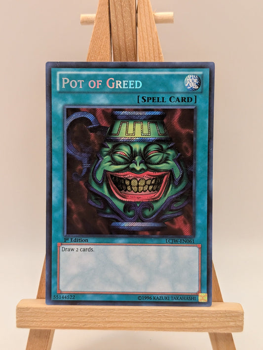 Pot of Greed - LCJW-EN061 - Secret Rare FRENLY BRICKS - Open 7 Days