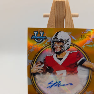 SPENCER RATTLER 2021 Bowman University Golden Boy Auto ORANGE REFRACTOR /25 RARE FRENLY BRICKS - Open 7 Days