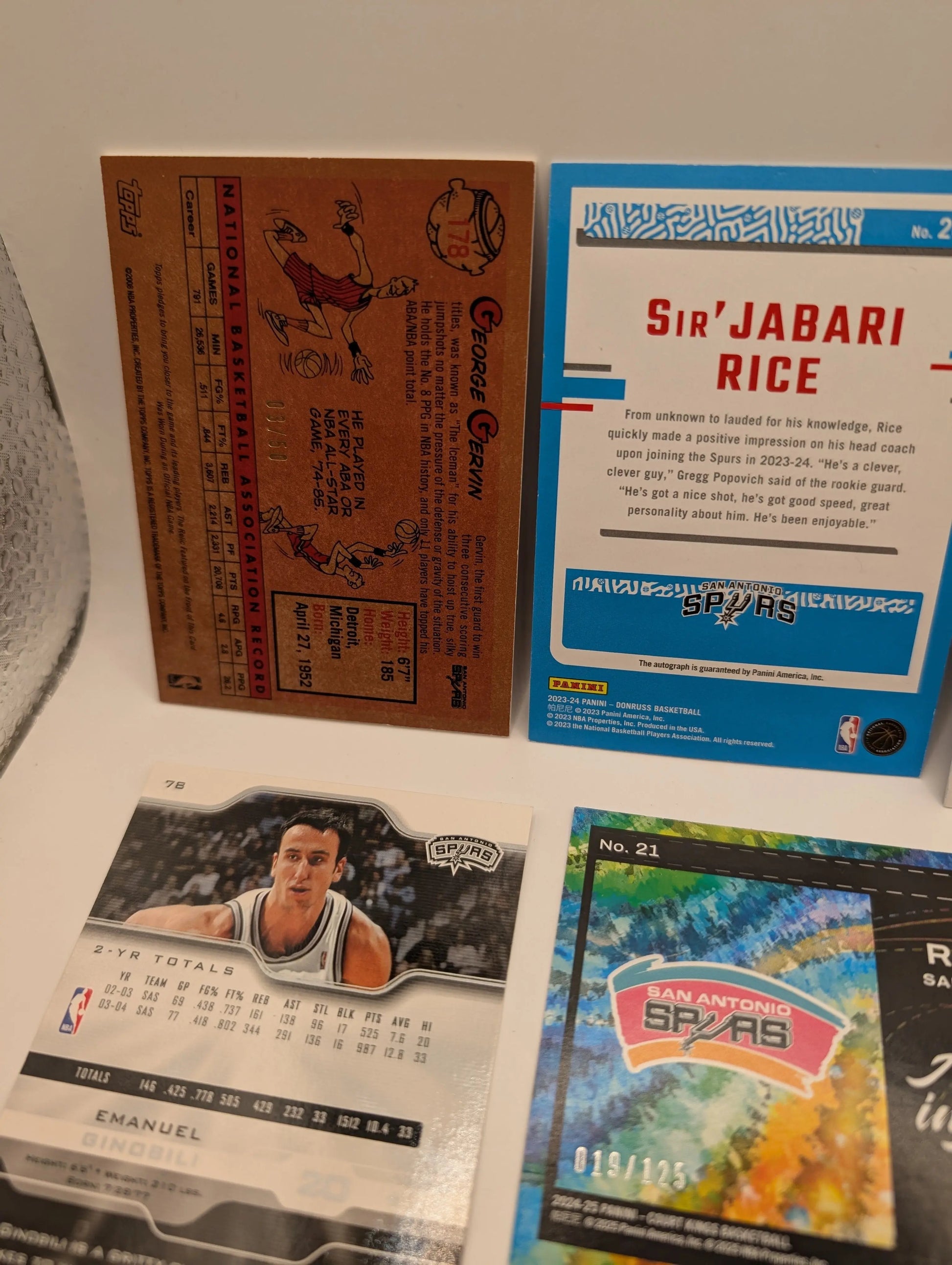 San Antonio Spurs NBA Basketball Card Lot, Rookies, Patch, Auto, George Gervin FRENLY BRICKS - Open 7 Days