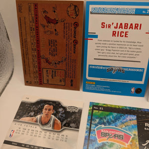 San Antonio Spurs NBA Basketball Card Lot, Rookies, Patch, Auto, George Gervin FRENLY BRICKS - Open 7 Days