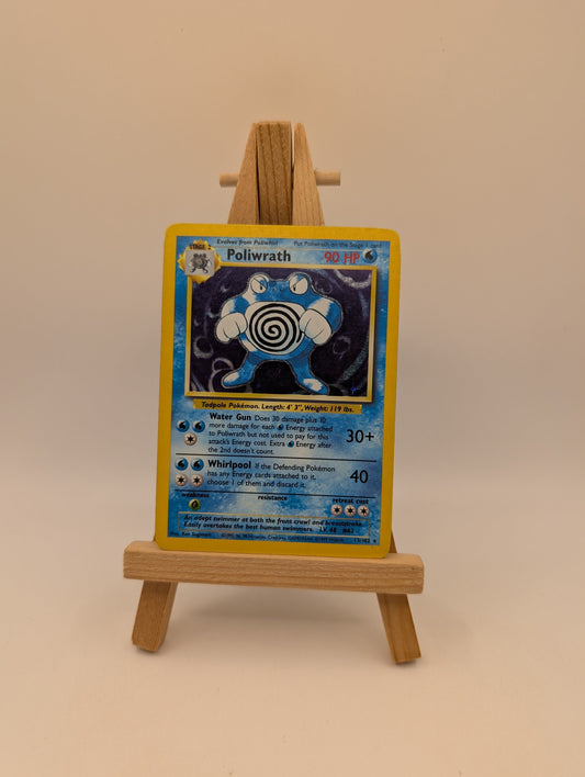 Poliwrath - 13/102 - Holo Rare - Base Set - Pokemon Card - MP FRENLY BRICKS - Open 7 Days