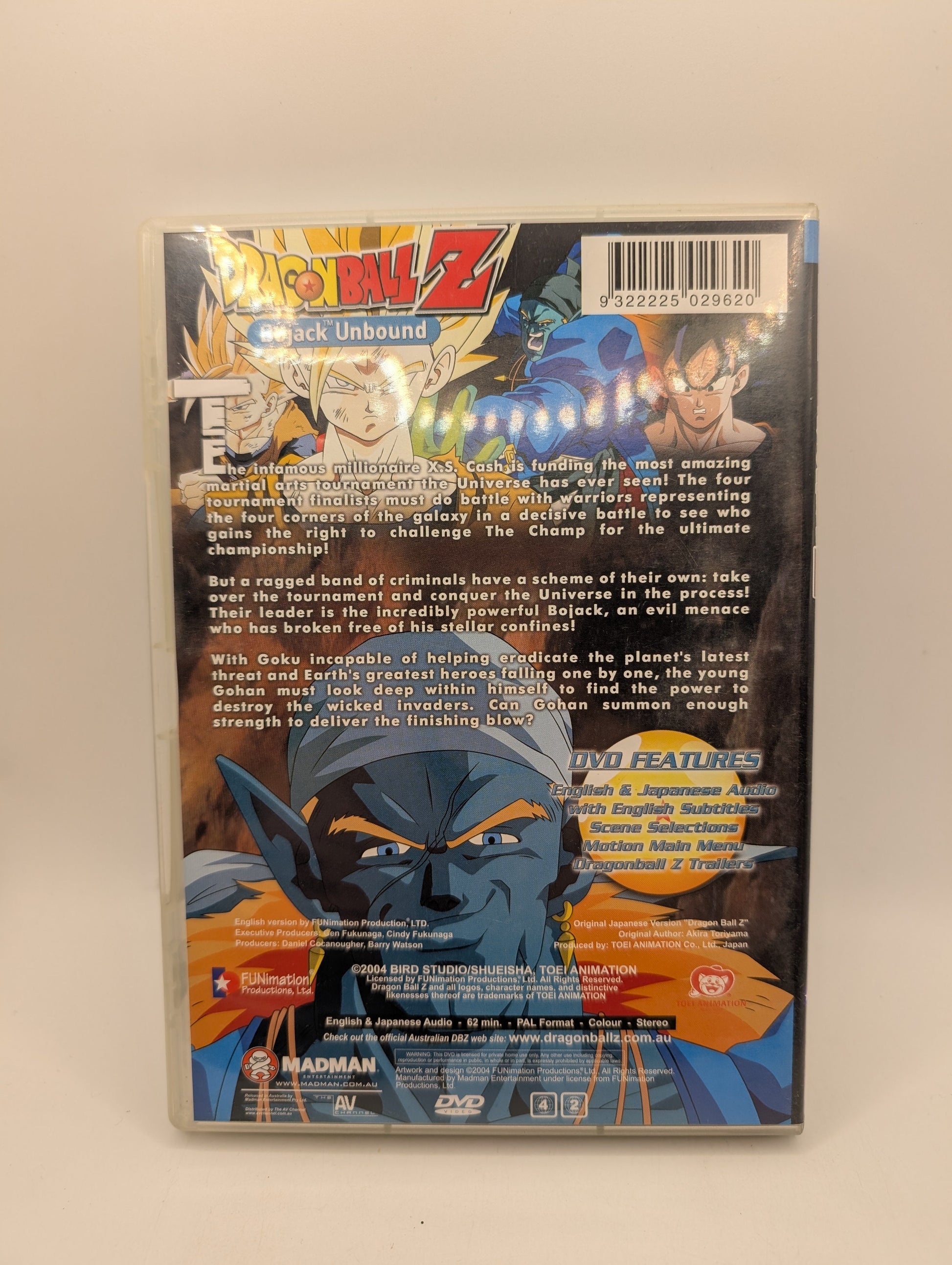 Dragon Ball Z - Bojack Unbound : Movie 9 (DVD, 2004) R4 Pal Anime FRENLY BRICKS - Open 7 Days