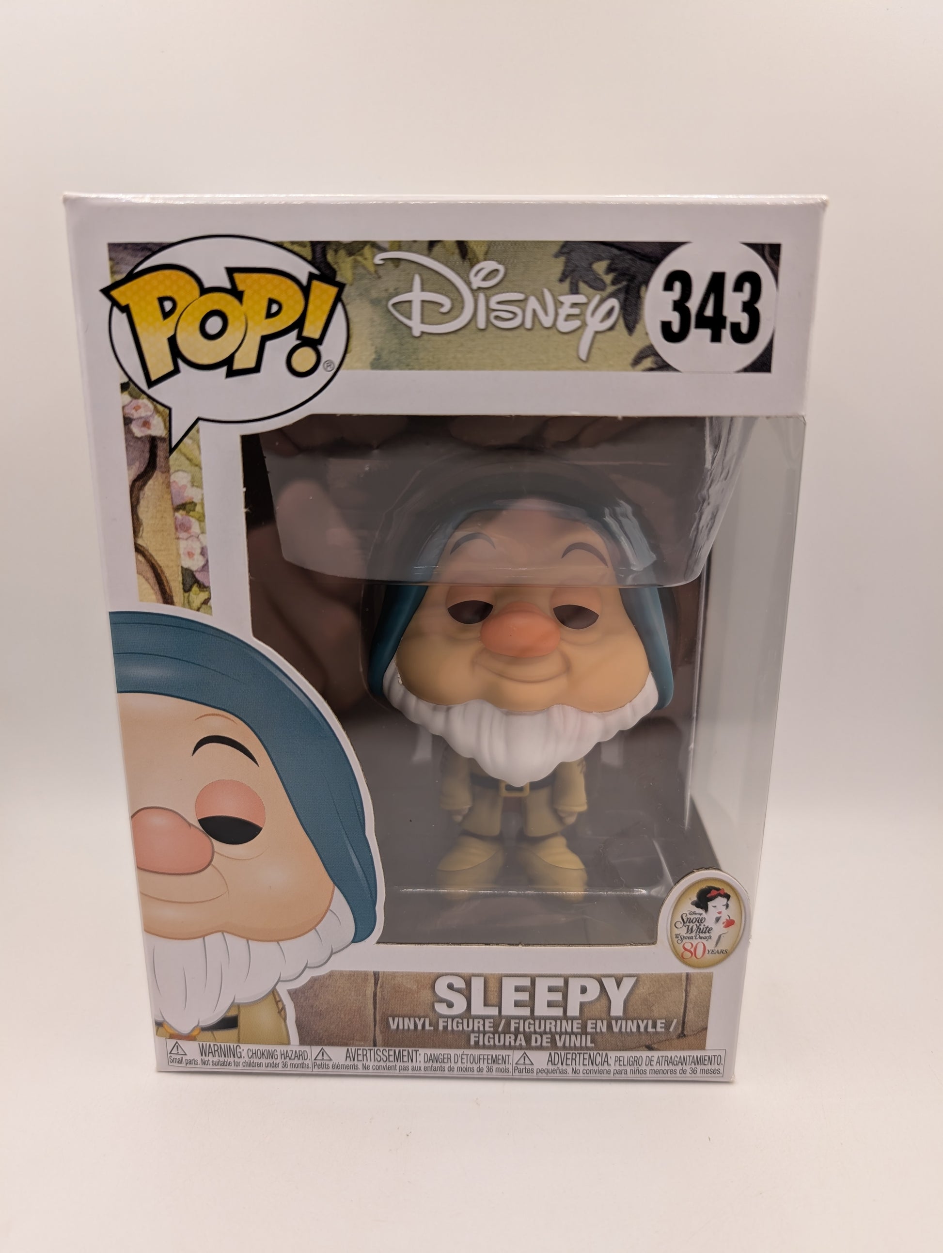 Sleepy- Funko Pop Vinyl #343 - Snow White and the Seven Dwarfs- Vaulted