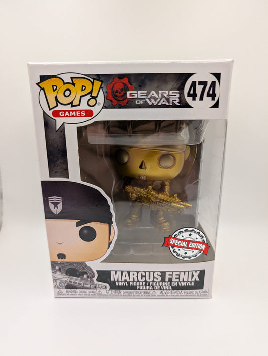 Pop Vinyl Marcus Fenix #474 Gold Metallic Special Edition FRENLY BRICKS - Open 7 Days