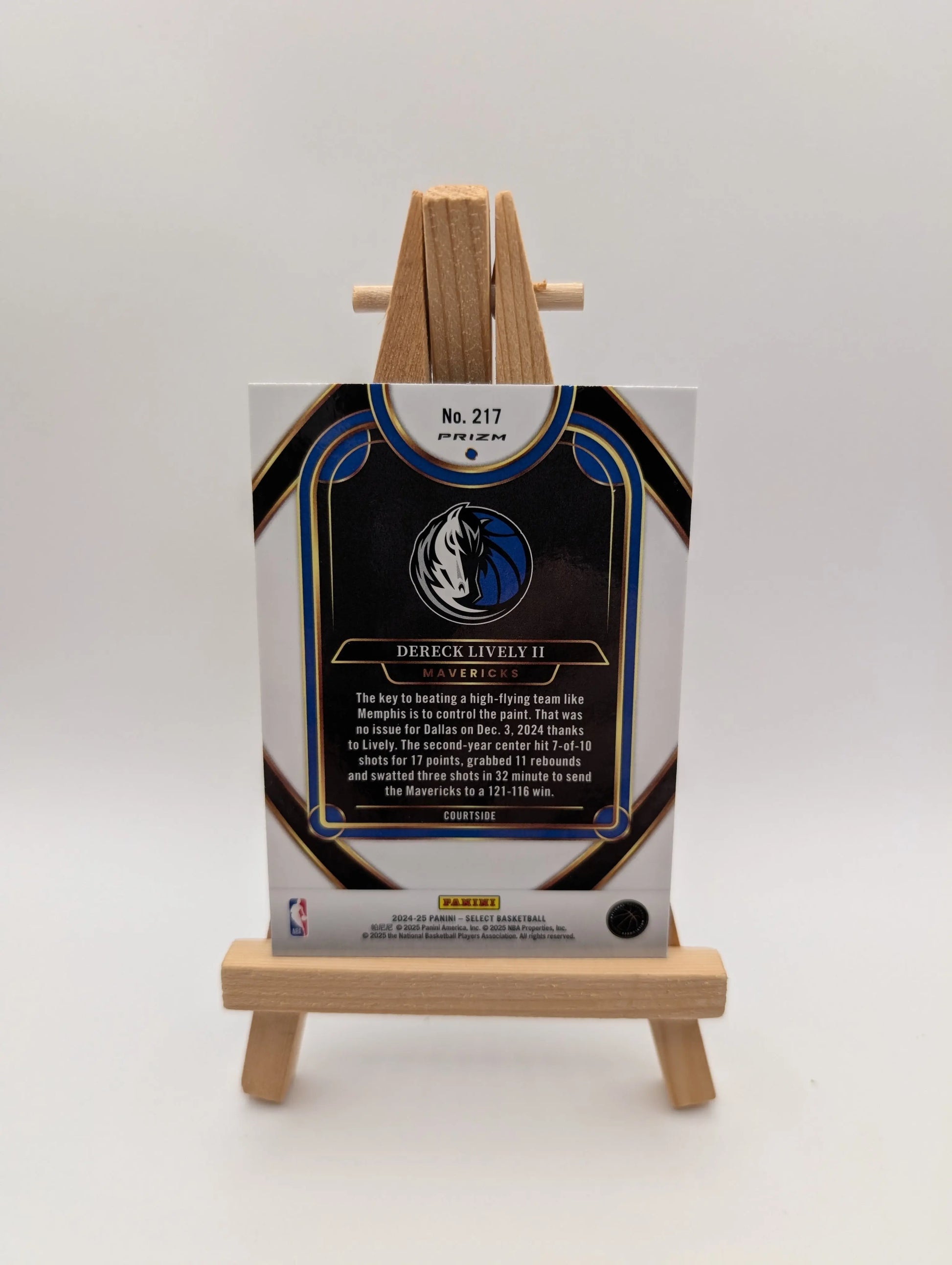 2024-25 Panini Select - DERECK LIVELY II Courtside Cosmic Parallel FRENLY BRICKS - Open 7 Days