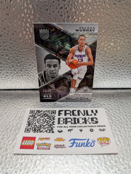 2022 PANINI BLACK Keegan Murray Rookie /75 - Sacramento Kings FRENLY BRICKS - Open 7 Days