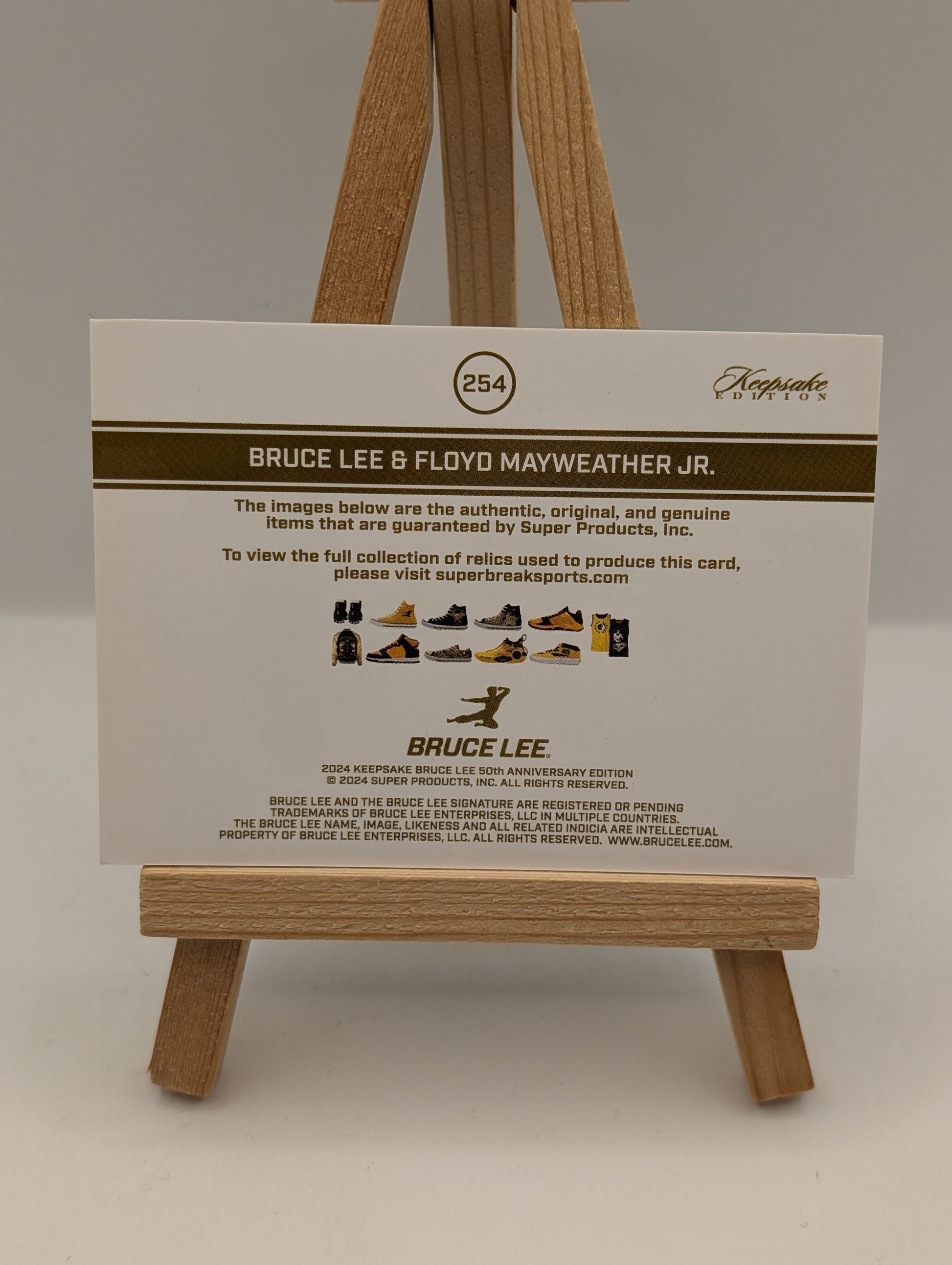 #26 2024 Keepsake Bruce Lee Floyd Mayweather Jr #254 Dual Relic FRENLY BRICKS - Open 7 Days image 11