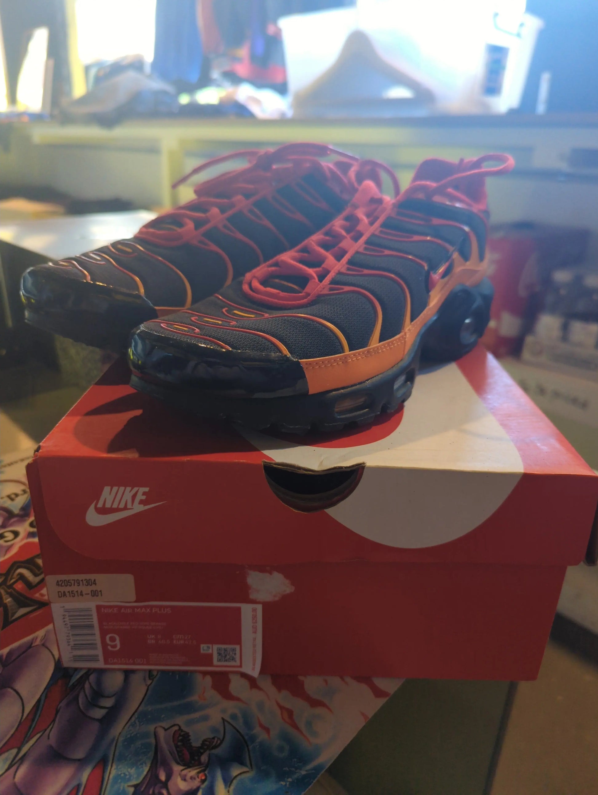 Nike air max plus US 9 Volcanic USED PRE-OWNED FRENLY BRICKS - Open 7 Days