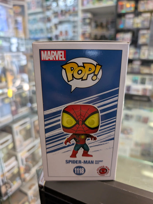 Funko POP! Marvel: Spider-Man Oscorp Suit #1118 Exclusive Beyond Amazing FRENLY BRICKS - Open 7 Days
