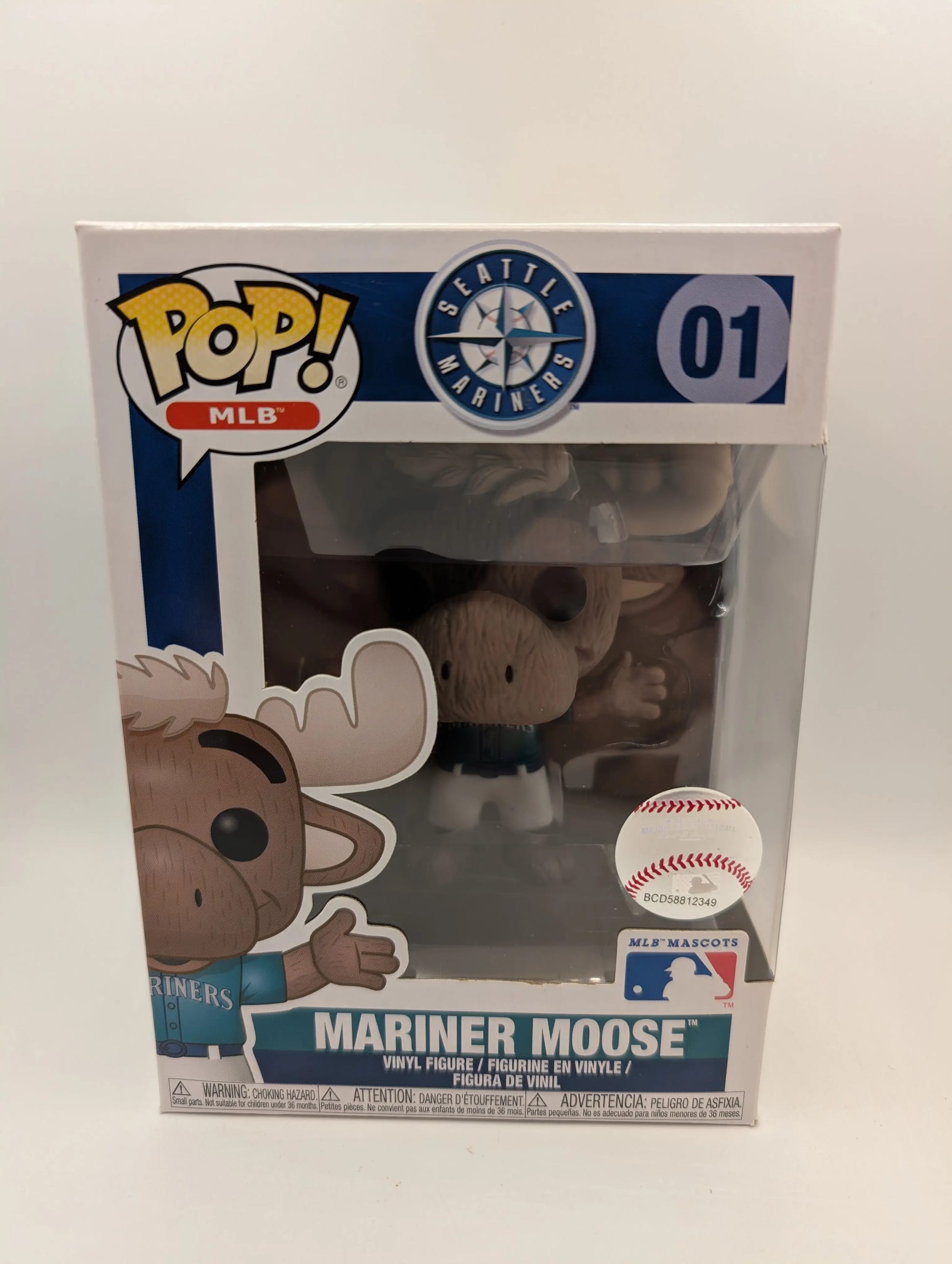 Funko POP! MLB Seattle Mariners Mascot Mariner Moose 01 Vinyl Figure Baseball image 1