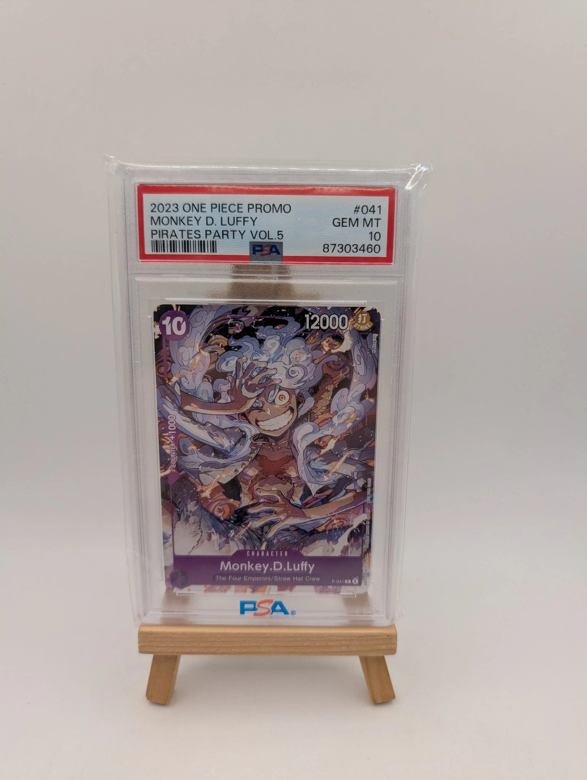 2023 Monkey D. Luffy P-041 EN Promo | One Piece Pirates Party Vol. 5 PSA 10 FRENLY BRICKS - Open 7 Days image 1