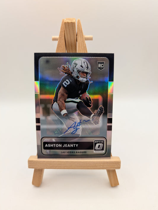 2025 Donruss Optic Retro Ashton Jeanty Prizm Auto #8 Rookie Raiders RC Autograph FRENLY BRICKS - Open 7 Days