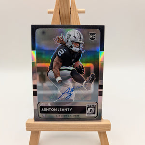2025 Donruss Optic Retro Ashton Jeanty Prizm Auto #8 Rookie Raiders RC Autograph FRENLY BRICKS - Open 7 Days
