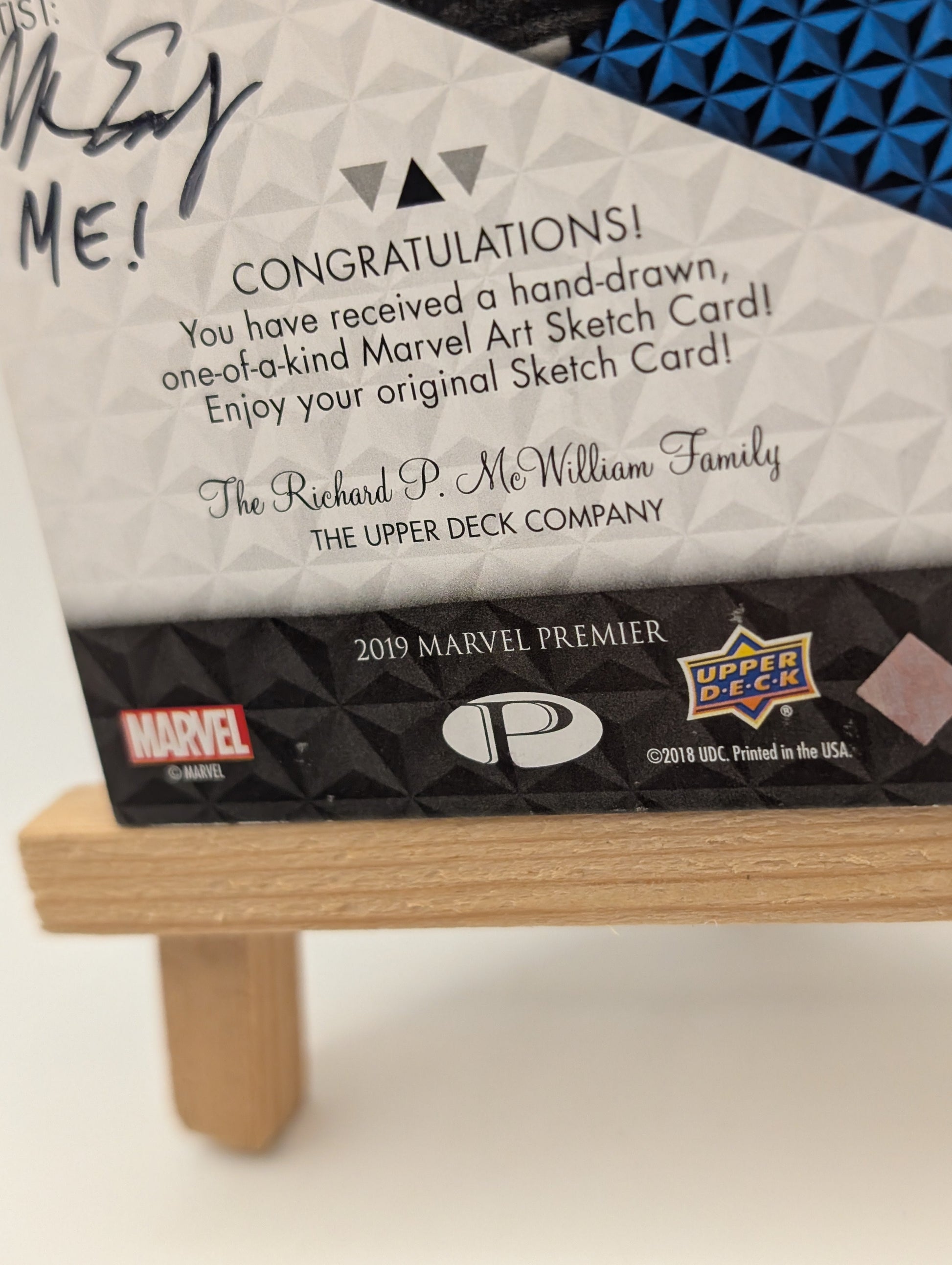 2019 Upper Deck Marvel Premier Sketch Cards Dual Panel Auto Signed 1/1 VENOM FRENLY BRICKS - Open 7 Days